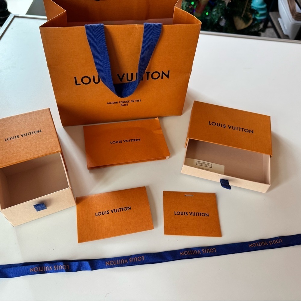 Louis Vuitton Orange and Blue packaging Set
